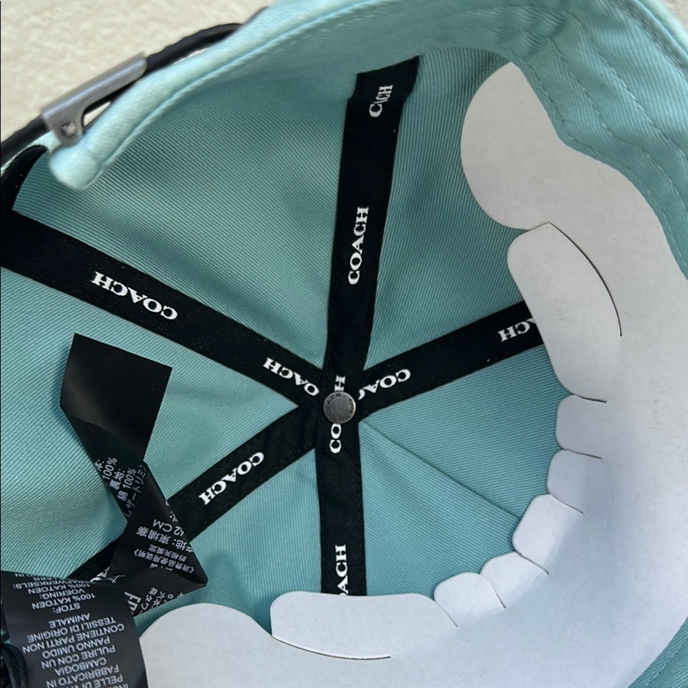 Coach Teal Signature C Monogram Baseball Hat Brand New with tags!! - Picture 4 of 7